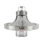 NBB Rueda de perfil de diamante, fresa de enrutador de diamante, broca para perfilar la porcelana baldosas cerámica granito mármol piedra, fácil de usar en amoladora angular (Half-Bullnose)