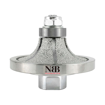 NBB Rueda de perfil de diamante, fresa de enrutador de diamante, broca para perfilar la porcelana baldosas cerámica granito mármol piedra, fácil de usar en amoladora angular (Half-Bullnose)