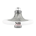 NBB Diamant-Fasenschneid- und Fräswerkzeuge, Diamant-Profilierscheibe mit größerer, abgedeckter Führung und M14-Bohrer zum Profilieren von Porzellan-, Keramikfliesen, Granit, Marmor und Stein (Halbrundprofil) 