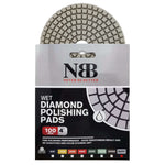 NBB Almohadillas de pulido de diamante 4" 100mm disco renovación lijado diamante para Pulir en húmedo granito mármol piedra porcelana cerámica con respaldo de nylon buen acabado