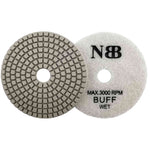 NBB Diamantpolierscheiben 4" (100 mm) Diamantschleifscheibe zur Nasspolitur von Granit, Marmor, Stein, Porzellan und Keramik mit Nylonrücken für ein gutes Finish 