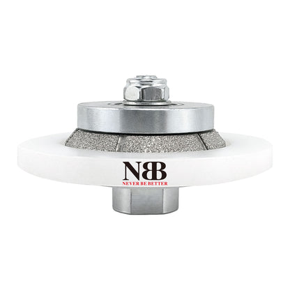 NBB Diamant-Fasenschneid- und Fräser, Diamant-Profilierscheibe mit größerer, abgedeckter Führung und M14-Bohrer zum Profilieren von Porzellan-, Keramikfliesen, Granit, Marmor und Stein (Fasenschnitt) 