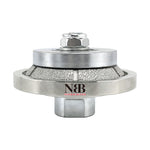 NBB Rueda de perfil de diamante fresa de enrutador de diamante con cubierta de hierro broca para perfilar porcelana baldosa cerámica granito mármol piedra para amoladora angular (Bevel)