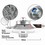 NBB Fresas para corte de chaflanes de diamante Rueda perfiladora diamante con guía cubierta más grande y M14 broca para perfilar porcelana baldosa cerámica granito mármol piedra (Bevel)