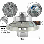 NBB Rueda de perfil de diamante fresa de enrutador de diamante con cubierta de hierro broca para perfilar porcelana baldosa cerámica granito mármol piedra para amoladora angular (Bevel)