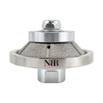 NBB Rueda de perfil de diamante fresa de enrutador de diamante con cubierta de hierro broca para perfilar porcelana baldosa cerámica granito mármol piedra para amoladora angular (Bevel)