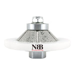 NBB Fresas para corte de chaflanes de diamante Rueda perfiladora diamante con guía cubierta más grande y M14 broca para perfilar porcelana baldosa cerámica granito mármol piedra (Bevel)