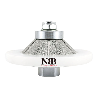 NBB Diamant-Fasenschneid- und Fräser, Diamant-Profilierscheibe mit größerer, abgedeckter Führung und M14-Bohrer zum Profilieren von Porzellan-, Keramikfliesen, Granit, Marmor und Stein (Fasenschnitt) 