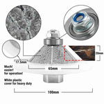 NBB Fresas para corte de chaflanes de diamante Rueda perfiladora diamante con guía cubierta más grande y M14 broca para perfilar porcelana baldosa cerámica granito mármol piedra (Bevel)