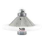 NBB Fresas para corte de chaflanes de diamante Rueda perfiladora diamante con guía cubierta más grande y M14 broca para perfilar porcelana baldosa cerámica granito mármol piedra (Bevel)