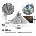 NBB Fresas para corte de chaflanes de diamante Rueda perfiladora diamante con guía cubierta más grande y M14 broca para perfilar porcelana baldosa cerámica granito mármol piedra (Bevel)