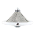 NBB Fresas para corte de chaflanes de diamante Rueda perfiladora diamante con guía cubierta más grande y M14 broca para perfilar porcelana baldosa cerámica granito mármol piedra (Bevel)