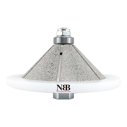 NBB Diamant-Fasenschneid- und Fräser, Diamant-Profilierscheibe mit größerer, abgedeckter Führung und M14-Bohrer zum Profilieren von Porzellan-, Keramikfliesen, Granit, Marmor und Stein (Fasenschnitt) 