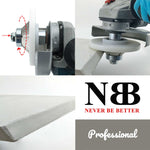 NBB Fresas para corte de chaflanes de diamante Rueda perfiladora diamante con guía cubierta más grande y M14 broca para perfilar porcelana baldosa cerámica granito mármol piedra (Bevel)