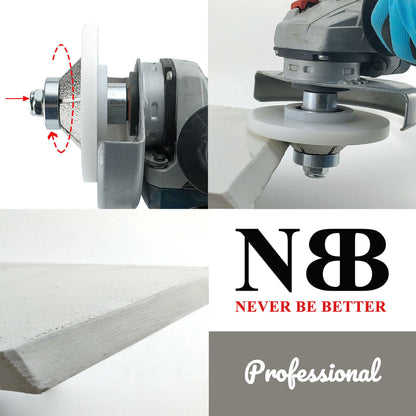 NBB Diamant-Fasenschneid- und Fräser, Diamant-Profilierscheibe mit größerer, abgedeckter Führung und M14-Bohrer zum Profilieren von Porzellan-, Keramikfliesen, Granit, Marmor und Stein (Fasenschnitt) 