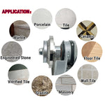 NBB Rueda de perfil de diamante fresa de enrutador de diamante con cubierta de hierro broca para perfilar porcelana baldosa cerámica granito mármol piedra para amoladora angular (Bevel)