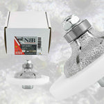 NBB Fresas para corte de chaflanes de diamante Rueda perfiladora diamante con guía cubierta más grande y M14 broca para perfilar porcelana baldosa cerámica granito mármol piedra (Ogee)
