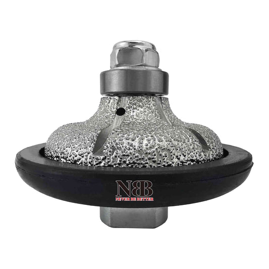NBB Rueda de perfil de diamante, fresa de enrutador de diamante, broca para perfilar la porcelana baldosas cerámica granito mármol piedra natural, fácil de usar en amoladora angular (F Ogee)