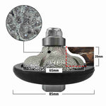 NBB Rueda de perfil de diamante, fresa de enrutador de diamante, broca para perfilar la porcelana baldosas cerámica granito mármol piedra natural, fácil de usar en amoladora angular (F Ogee)