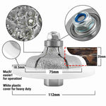 NBB Fresas para corte de chaflanes de diamante Rueda perfiladora diamante con guía cubierta más grande y M14 broca para perfilar porcelana baldosa cerámica granito mármol piedra (Ogee)