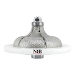 NBB Fresas para corte de chaflanes de diamante Rueda perfiladora diamante con guía cubierta más grande y M14 broca para perfilar porcelana baldosa cerámica granito mármol piedra (Ogee)