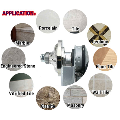 NBB Rueda de perfil de diamante fresa de enrutador de diamante con cubierta de hierro broca para perfilar porcelana baldosa cerámica granito mármol piedra para amoladora angular (Ogee)