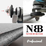 NBB Diamantprofilierscheibe, Diamantfräser, Profilierbohrer für Porzellan, Keramikfliesen, Granit, Marmor und Naturstein, einfach auf Winkelschleifern zu verwenden (F Ogee) 