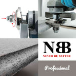 NBB Diamantprofilierscheibe Diamantfräser mit Eisenabdeckung zum Profilieren von Porzellan-, Keramik-, Granit- und Marmorfliesen für Winkelschleifer (Ogee) 