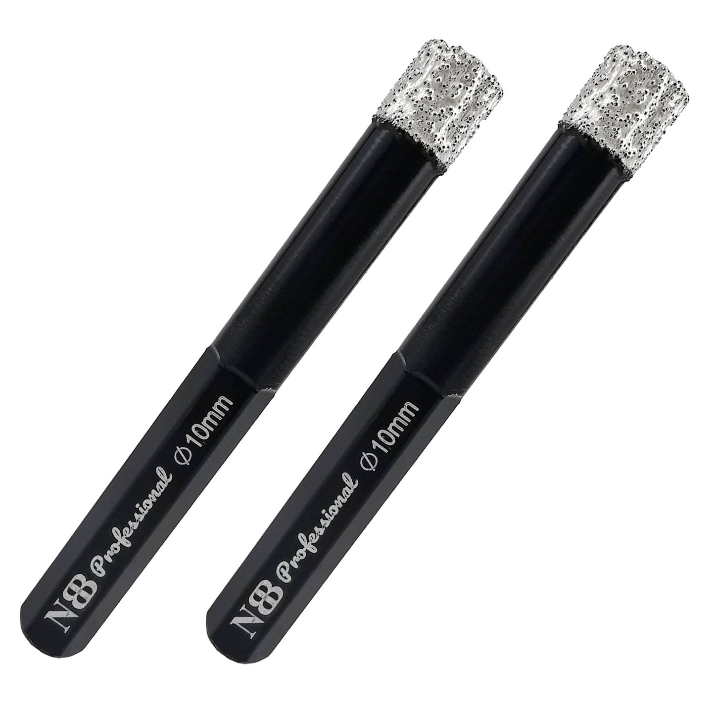 NBB Brocas de diamante con vástago hexagonal,corona diamante para taladrar en seco en porcelana, cerámica, baldosas, granito, azulejo, meyor en húmedo, en taladros de cable o sin cable (2pcs)