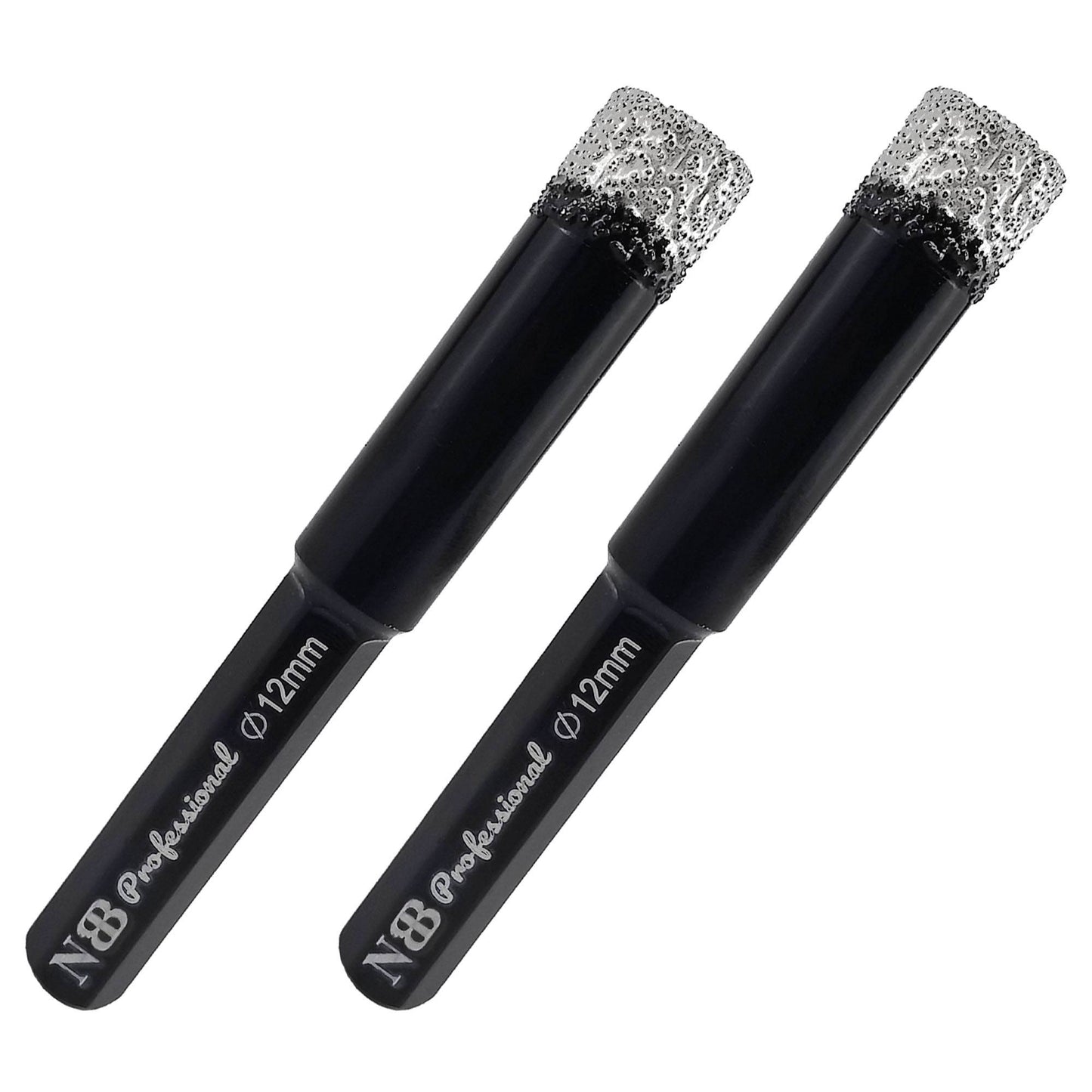 NBB Brocas de diamante con vástago hexagonal,corona diamante para taladrar en seco en porcelana, cerámica, baldosas, granito, azulejo, meyor en húmedo, en taladros de cable o sin cable (2pcs)