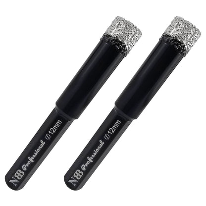 NBB Brocas de diamante con vástago hexagonal,corona diamante para taladrar en seco en porcelana, cerámica, baldosas, granito, azulejo, meyor en húmedo, en taladros de cable o sin cable