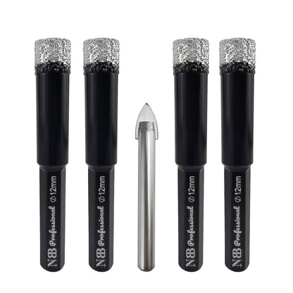 NBB Brocas de diamante con vástago hexagonal,corona diamante para taladrar en seco en porcelana, cerámica, baldosas, granito, azulejo, meyor en húmedo, en taladros de cable o sin cable