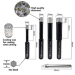 NBB Brocas de diamante con vástago hexagonal,corona diamante para taladrar en seco en porcelana, cerámica, baldosas, granito, azulejo, meyor en húmedo, en taladros de cable o sin cable