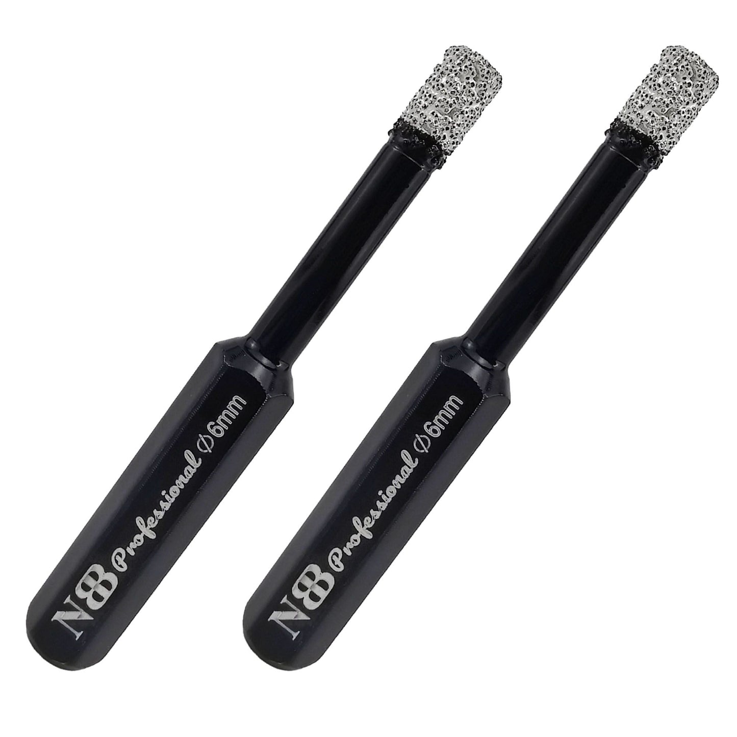NBB Brocas de diamante con vástago hexagonal,corona diamante para taladrar en seco en porcelana, cerámica, baldosas, granito, azulejo, meyor en húmedo, en taladros de cable o sin cable (2pcs)