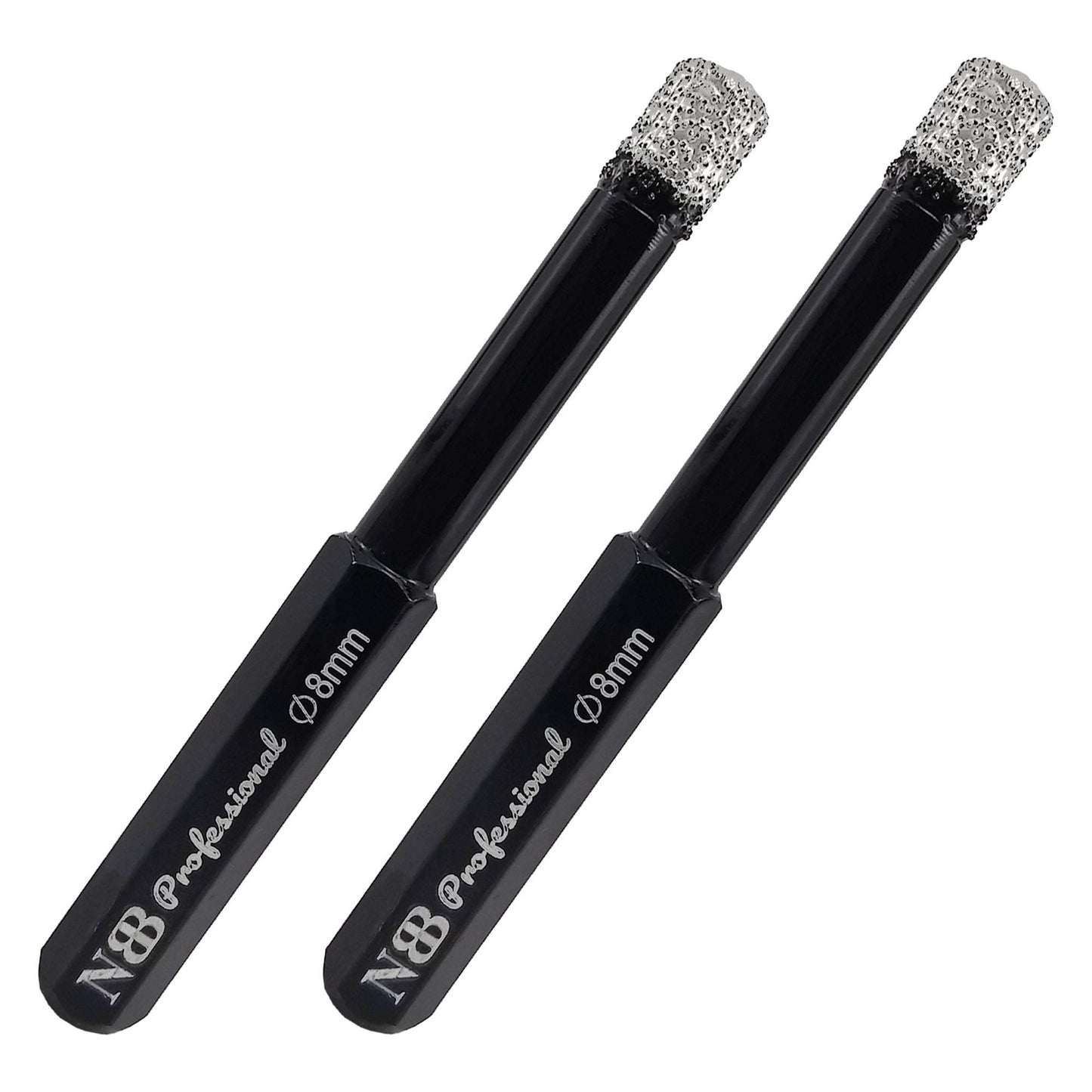 NBB Brocas de diamante con vástago hexagonal,corona diamante para taladrar en seco en porcelana, cerámica, baldosas, granito, azulejo, meyor en húmedo, en taladros de cable o sin cable (2pcs)