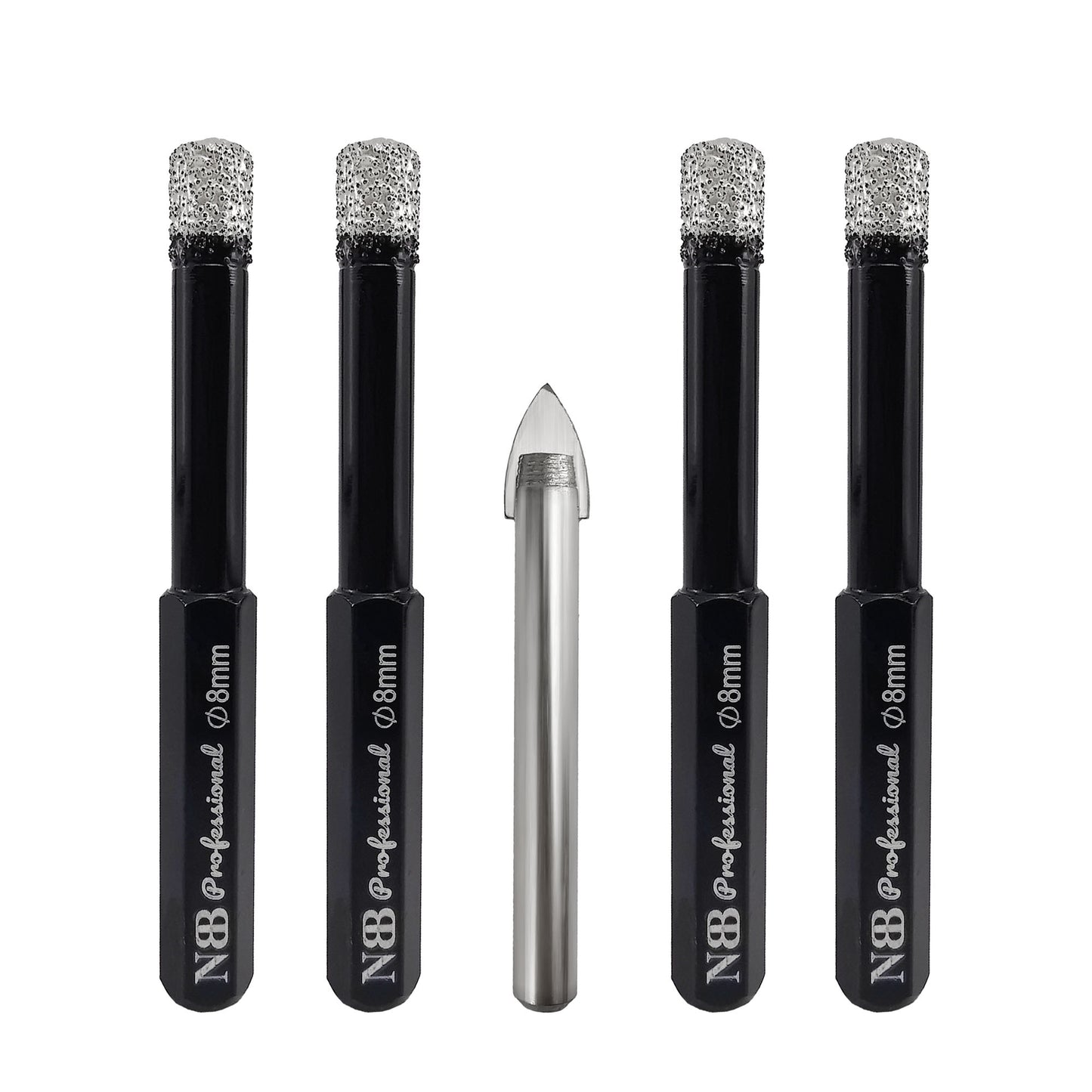 NBB Brocas de diamante con vástago hexagonal,corona diamante para taladrar en seco en porcelana, cerámica, baldosas, granito, azulejo, meyor en húmedo, en taladros de cable o sin cable