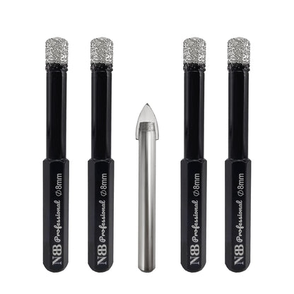 NBB Brocas de diamante con vástago hexagonal,corona diamante para taladrar en seco en porcelana, cerámica, baldosas, granito, azulejo, meyor en húmedo, en taladros de cable o sin cable