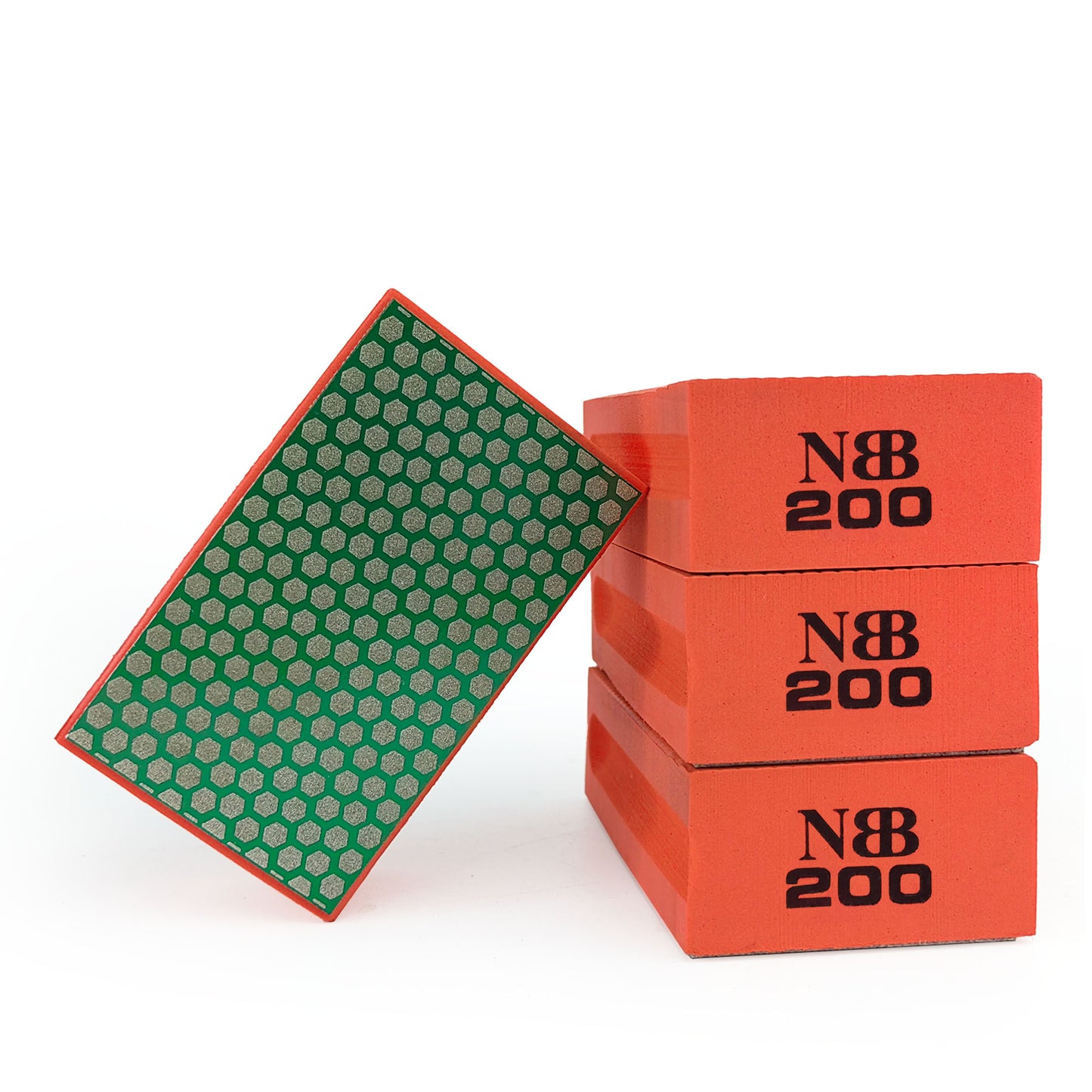 NBB Almohadilla diamantada para lijar y pulir, bloques diamante de lijado/pulido, almohadillas a mano de diamante con respaldo de espuma para moliendar granito, mármol, piedra