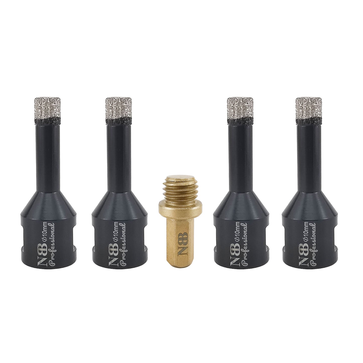 NBB Broca de diamante soldada al vacío con M14, para taladrar en seco y en húmedo profesionalmente en porcelana dura, cerámica, baldosas, granito, mármol, rápida, para Amoladora Angular(PRO EAVBDDBM)