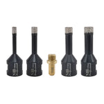 NBB Broca de diamante soldada al vacío con M14, para taladrar en seco y en húmedo profesionalmente en porcelana dura, cerámica, baldosas, granito, mármol, rápida, para Amoladora Angular(PRO EAVBDDBM)
