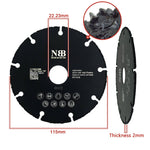 NBB Disco de corte de carburo para corte en madera con clavos laminado plástico y placa de yeso perfiles de aluminio hoja de carbur sierra de carburo de tungsteno para Amoladora fácil uso