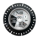 NBB Diamanttrennscheibe, Diamanttrenn- und Schleifscheibe, Mehrzweck, professionell zum Schneiden und Schleifen von Kunststoffrohren in einem Arbeitsgang, 22,23 mm Aufnahme, für Winkelschleifer (125 mm S)