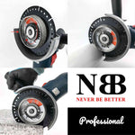 NBB Diamanttrennscheibe, Diamanttrenn- und Schleifscheibe, Mehrzweck, professionell zum Schneiden und Schleifen von Kunststoffrohren in einem Arbeitsgang, 22,23 mm Aufnahme, für Winkelschleifer (125 mm S)