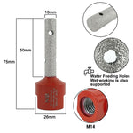 NBB Broca de fresado de diamante con M14 forma de dedo Fresa de diamante broca de chaflán para ampliar y dar forma al baldosas azulejos cerámica porcelana granito mármol en seco o húmedo
