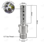 VB Fresa de Fresado Diamantada de Dedo Plana con 1/2" Gas