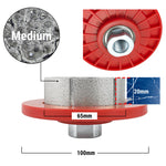 Roue de profil diamantée brasée sous vide