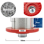 Roue de profil diamantée brasée sous vide