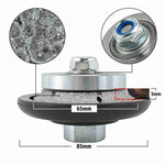 NBB Rueda de perfil de diamante, fresa de enrutador de diamante, broca para perfilar la porcelana baldosas cerámica granito mármol piedra, fácil de usar en amoladora angular (B, Half-Bullnose)
