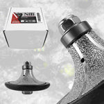 Meule diamantée NBB pour profilage, fraise diamantée, foret de profilage pour carrelage en porcelaine, céramique, granit, marbre et pierre, facile à utiliser sur meuleuse d'angle (B, demi-nez arrondi) 