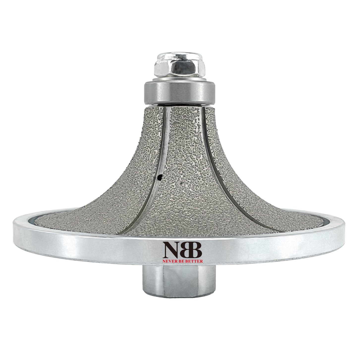 NBB Rueda de perfil de diamante, fresa de enrutador de diamante, broca para perfilar la porcelana baldosas cerámica granito mármol piedra, fácil de usar en amoladora angular (Half-Bullnose)